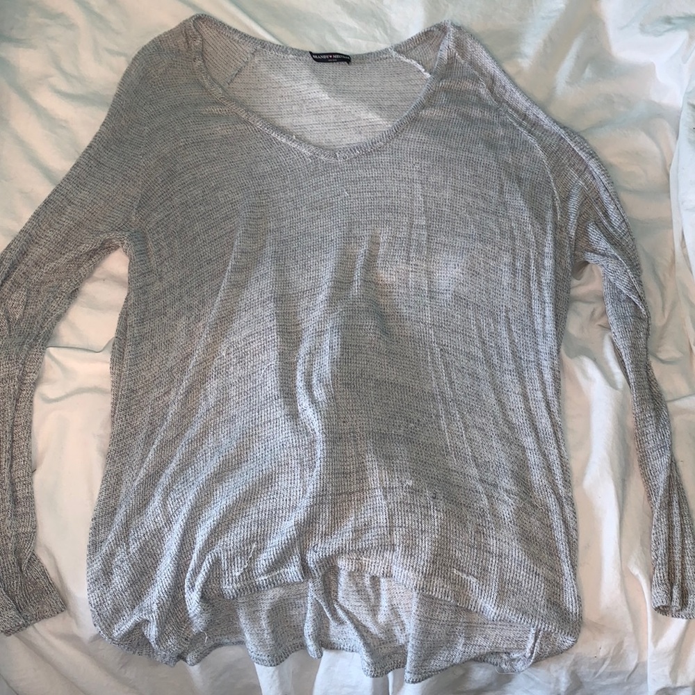 blue/grey thin sweater
